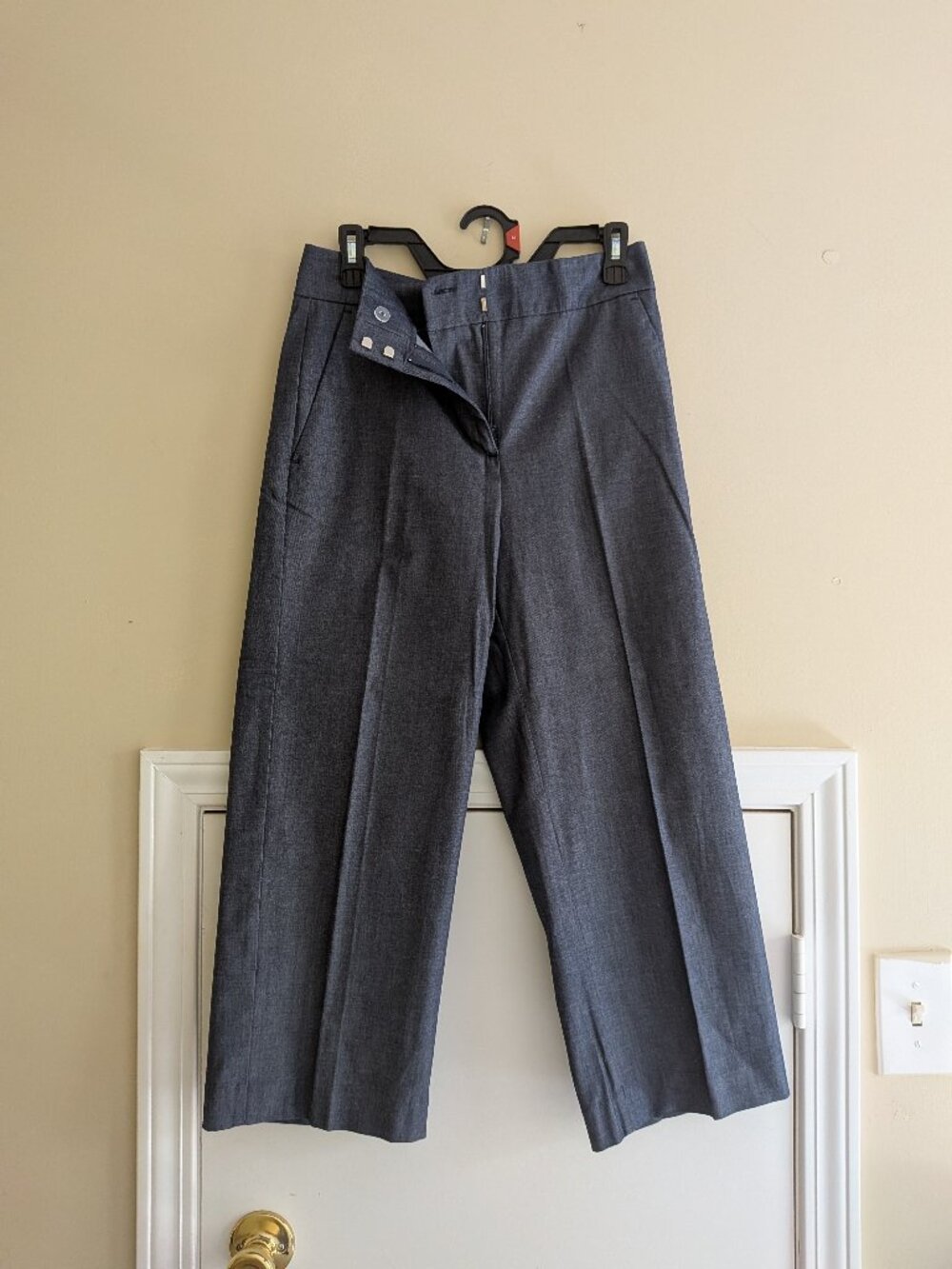Ann Taylor Factory Petite Wide Leg Culotte Cropped Dress Pants